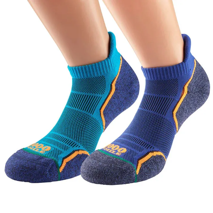 1000 Mile Run Anklet Twin Pack Men's