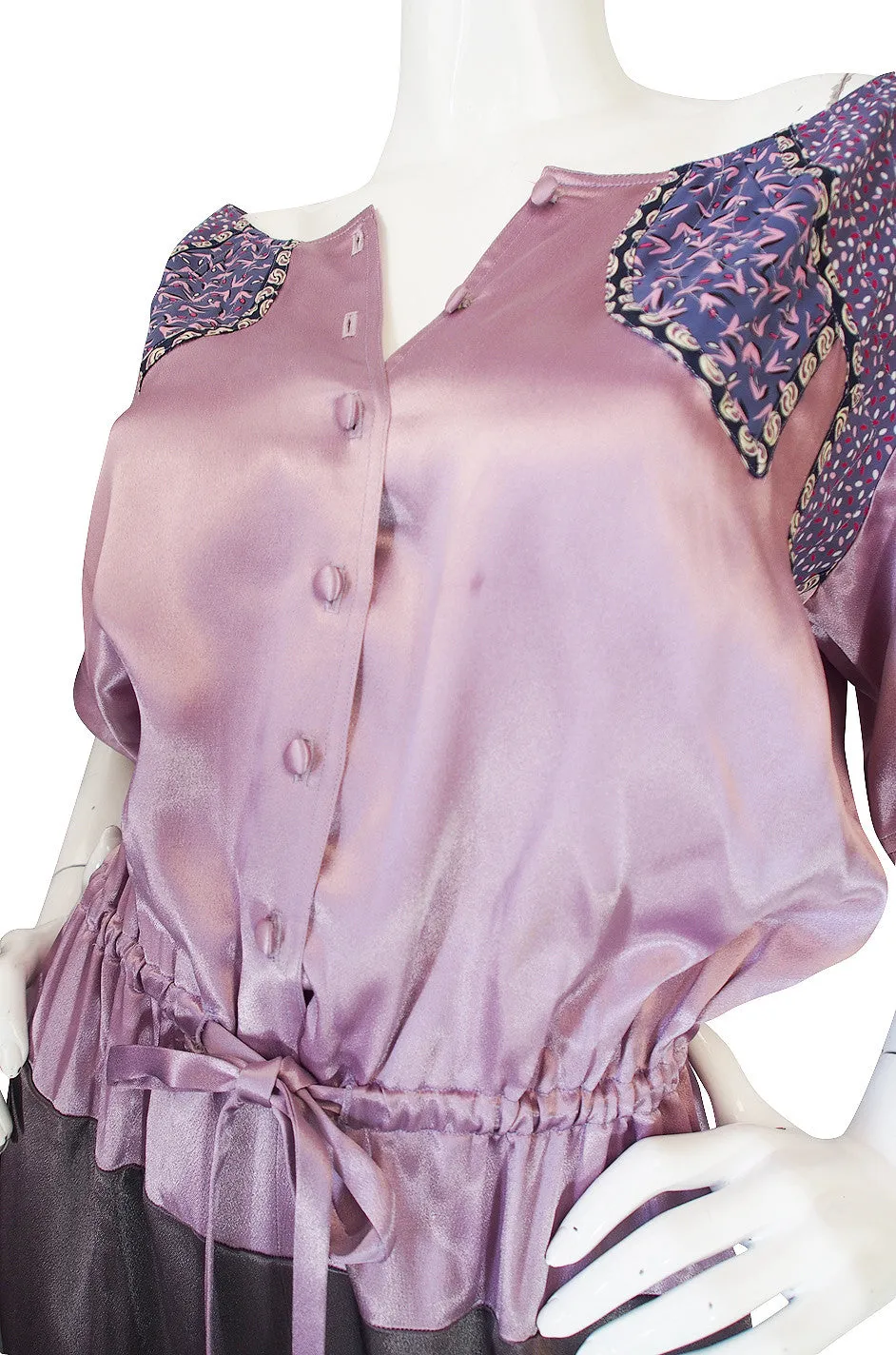 1970s Koos Van Der Akken Silk Satin Jumpsuit