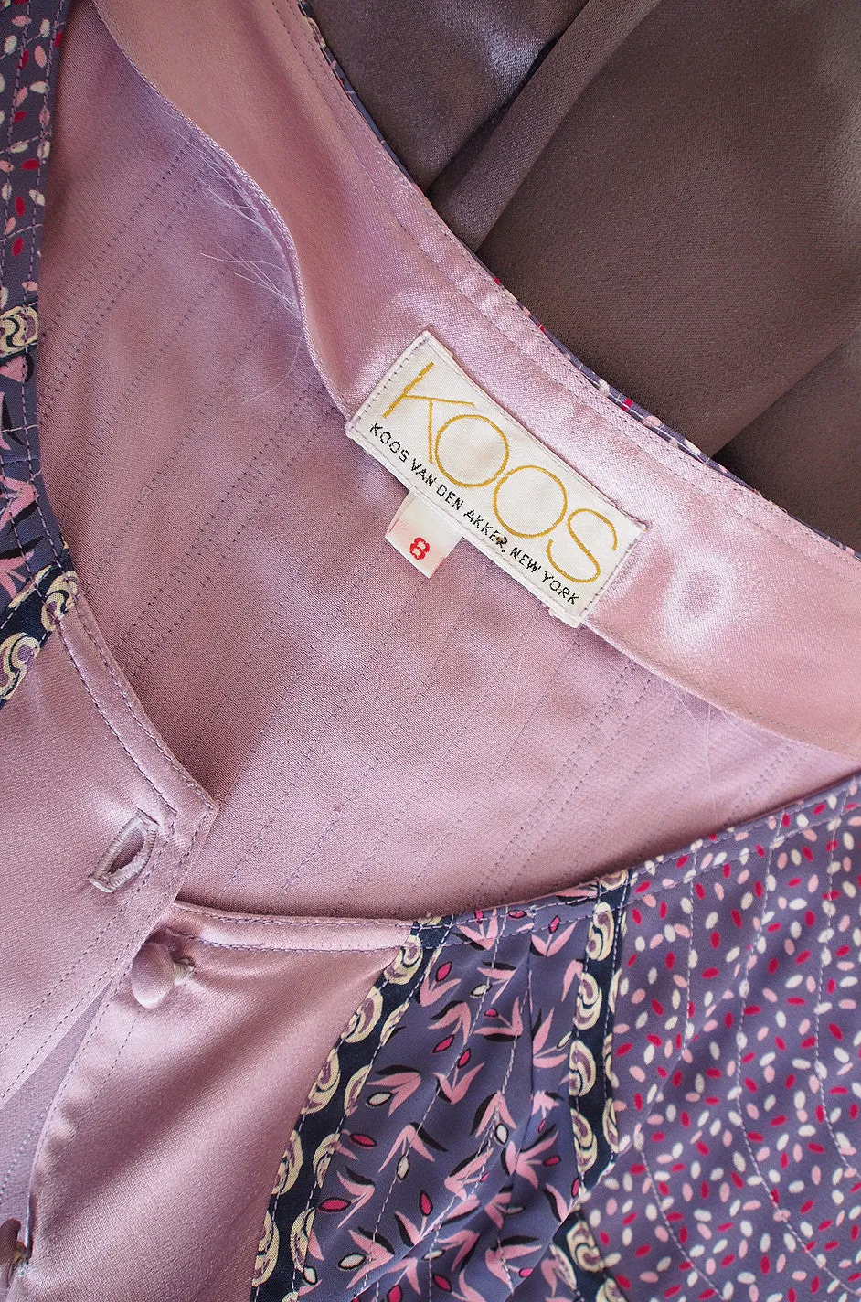 1970s Koos Van Der Akken Silk Satin Jumpsuit