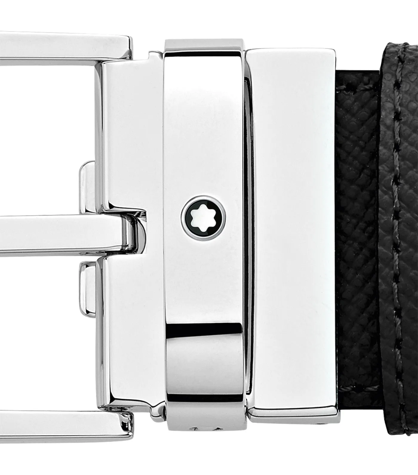 35mm Reversible Leather Belt Black/Blue
