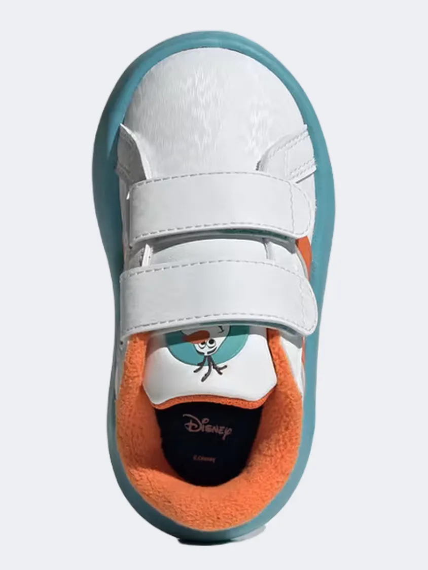 Adidas Grand Court Olaf Infant-Boys Sportswear Shoes White/Orange/Blue