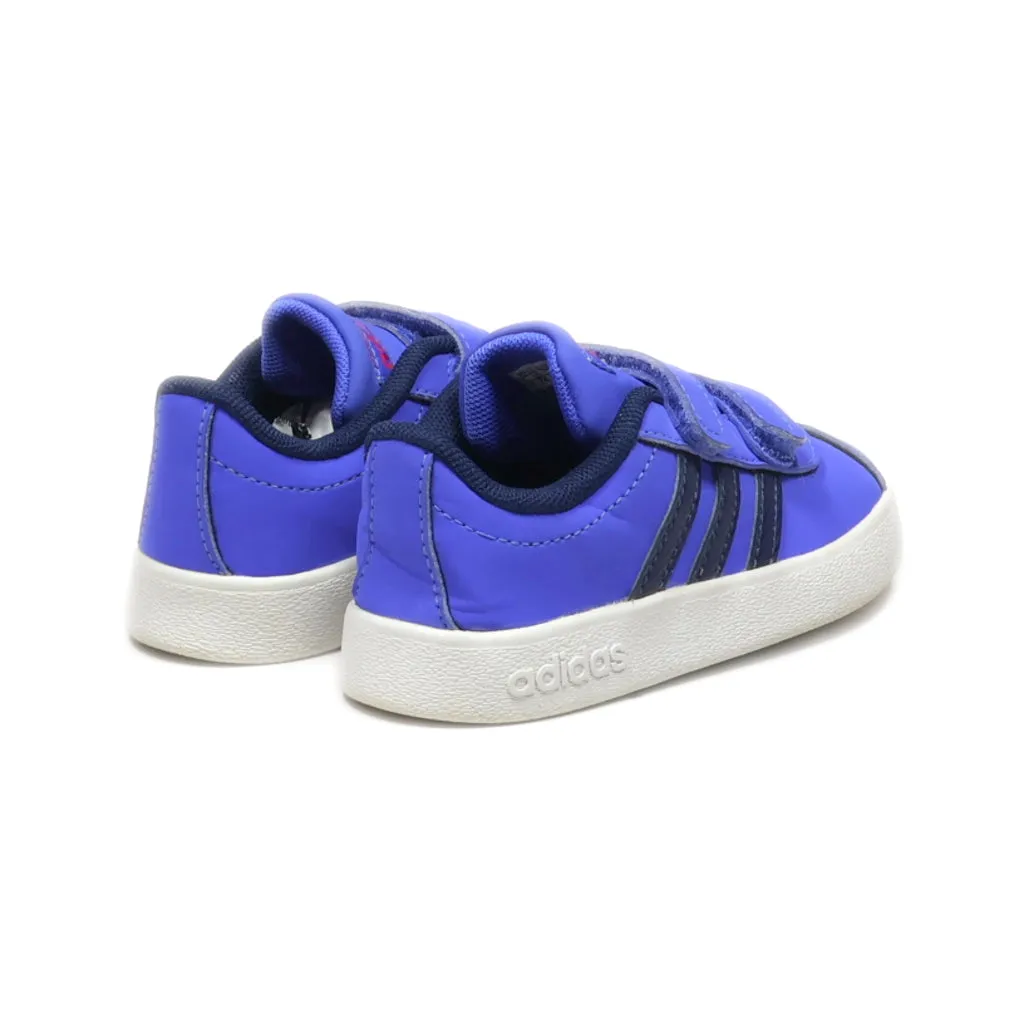 Adidas Vl Court Crawlers Leather Blue Colour For Kids