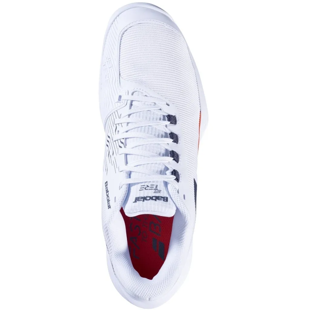 Babolat Jet Tere 2 All Court Men Padel Shoes (White/Strike Red)