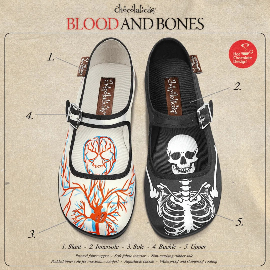 Chocolaticas® BLOOD & BONES Women's Mary Jane Flat