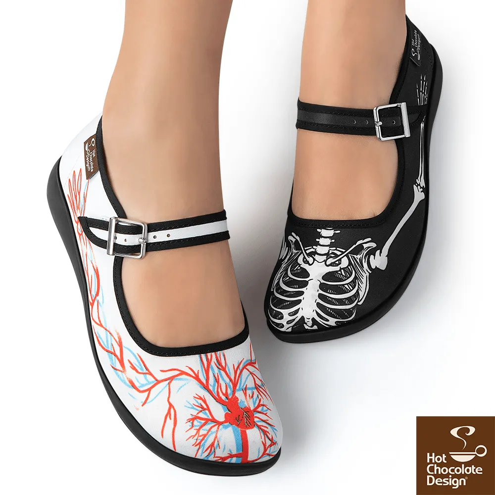 Chocolaticas® BLOOD & BONES Women's Mary Jane Flat