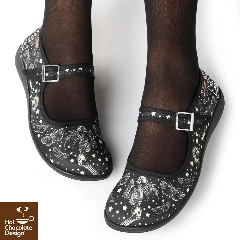 Chocolaticas® FALLEN ANGELS Women's Mary Jane Flat