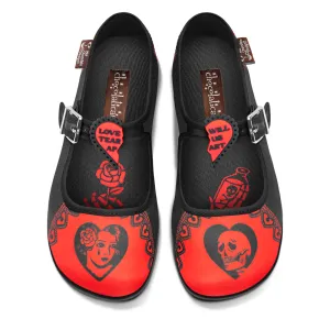 Chocolaticas® LOVE WILL TEAR US APART Mary Jane Flat