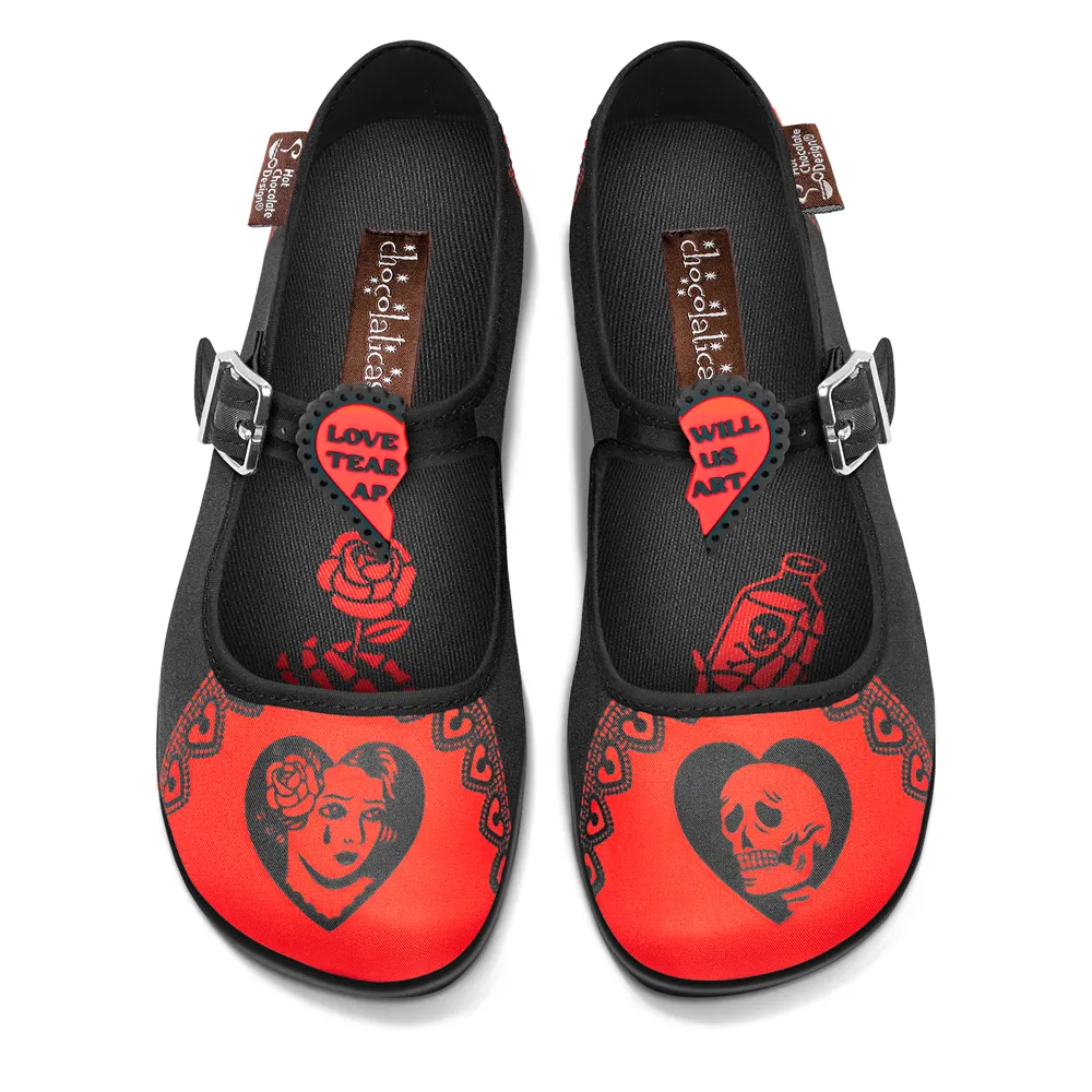 Chocolaticas® LOVE WILL TEAR US APART Mary Jane Flat