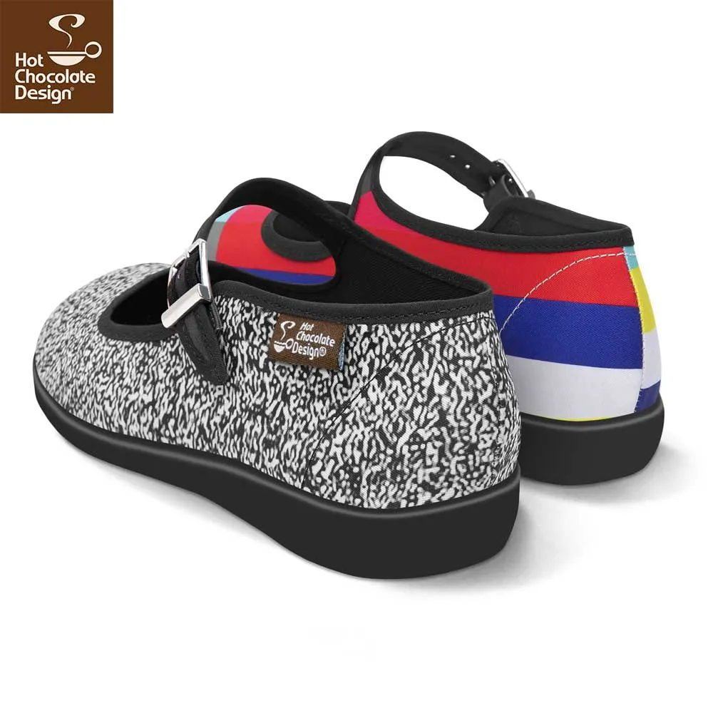 Chocolaticas® NO SIGNAL Women's Mary Jane Flat
