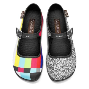 Chocolaticas® NO SIGNAL Women's Mary Jane Flat