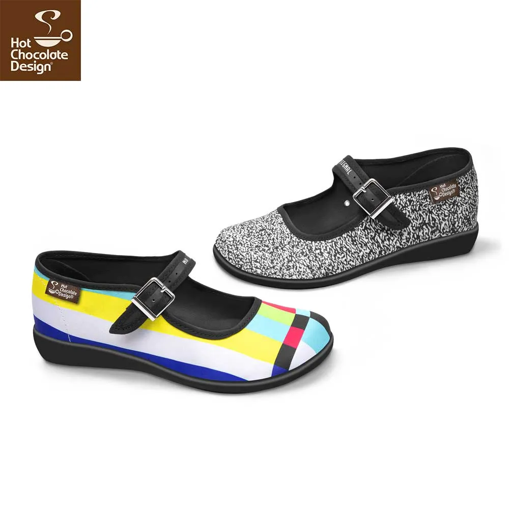 Chocolaticas® NO SIGNAL Women's Mary Jane Flat