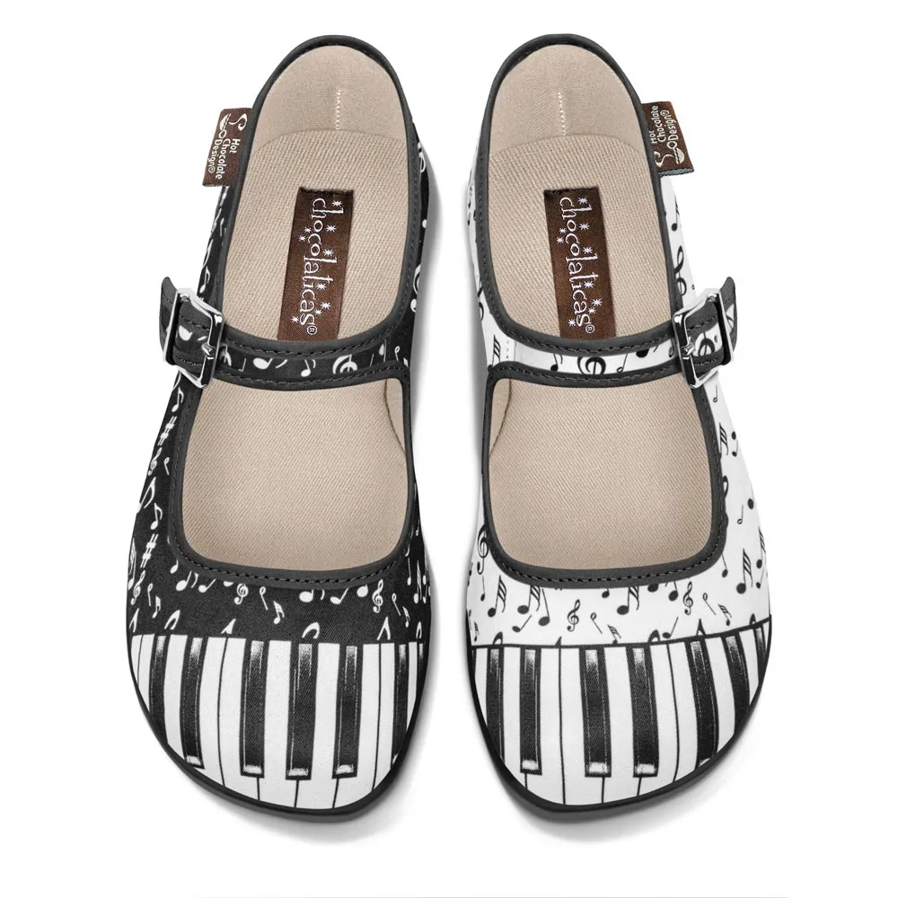 Chocolaticas® THANK YOU MUSIC Women's Mary Jane Flat