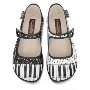 Chocolaticas® THANK YOU MUSIC Women's Mary Jane Flat