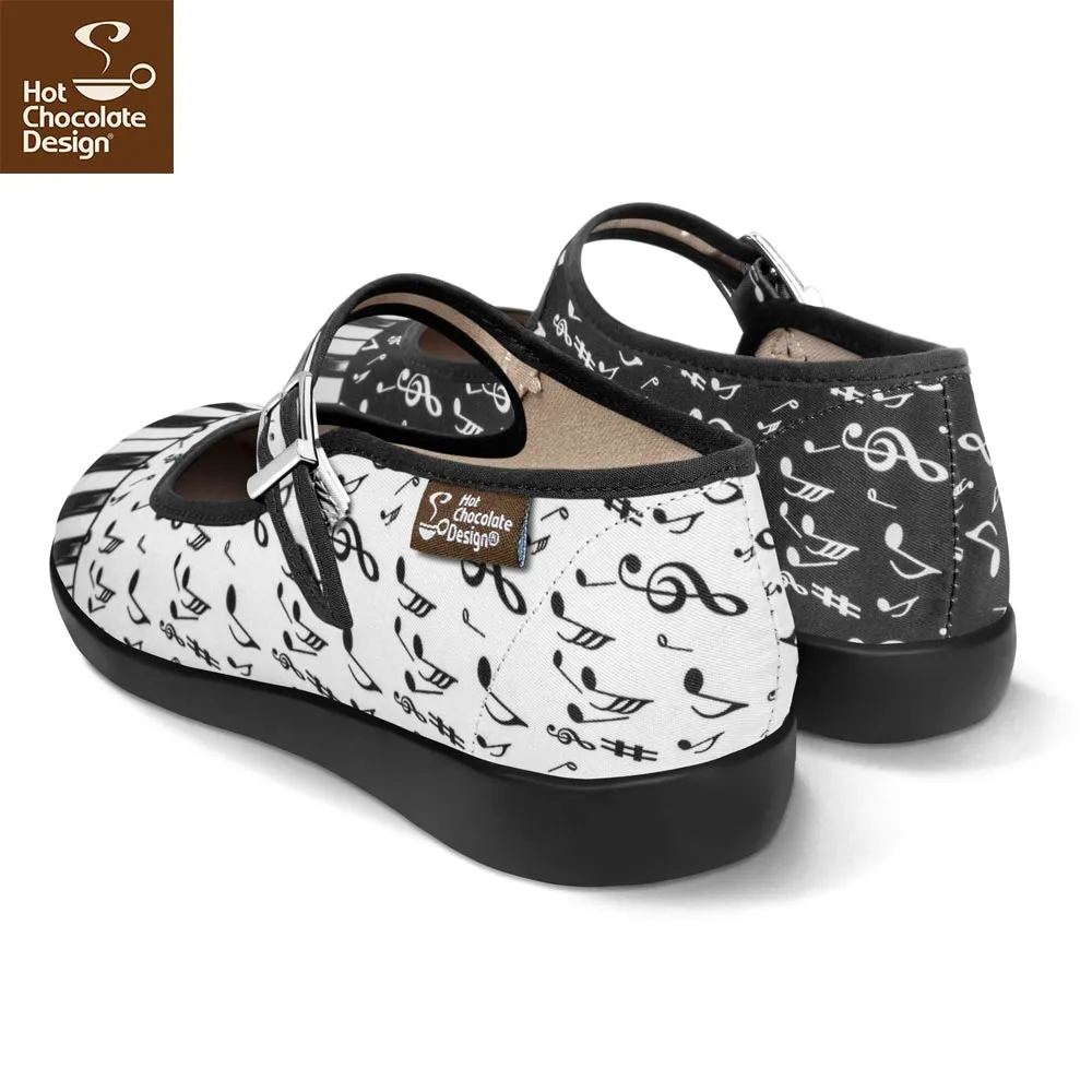Chocolaticas® THANK YOU MUSIC Women's Mary Jane Flat
