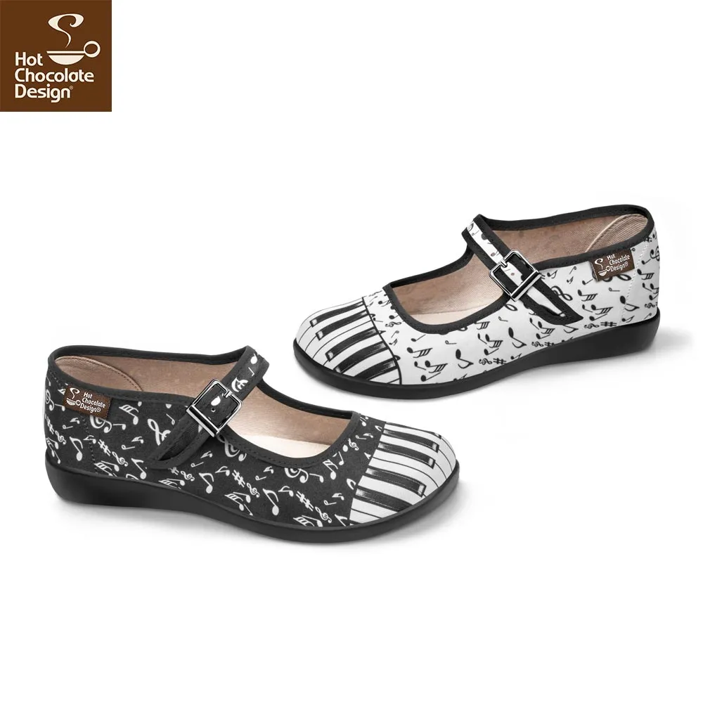 Chocolaticas® THANK YOU MUSIC Women's Mary Jane Flat