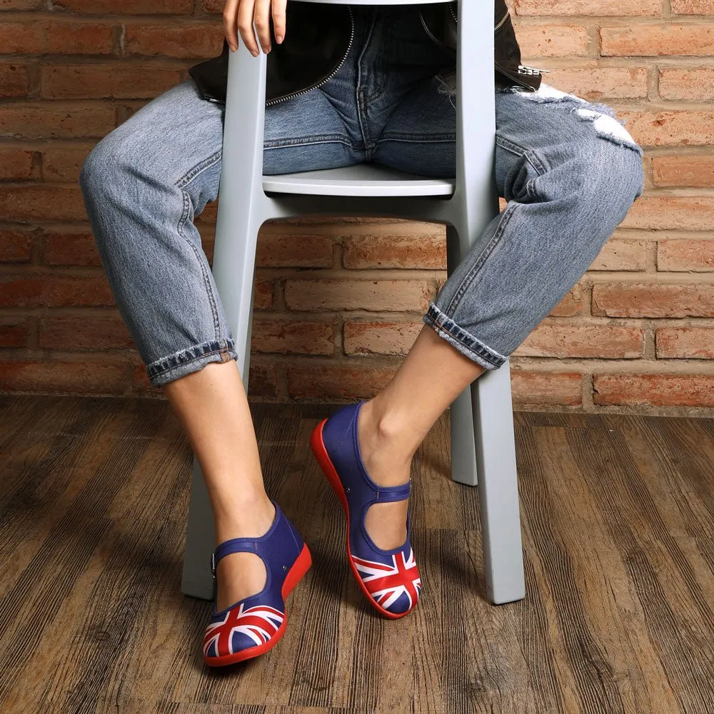 Chocolaticas® UNION JACK Mary Jane Flat