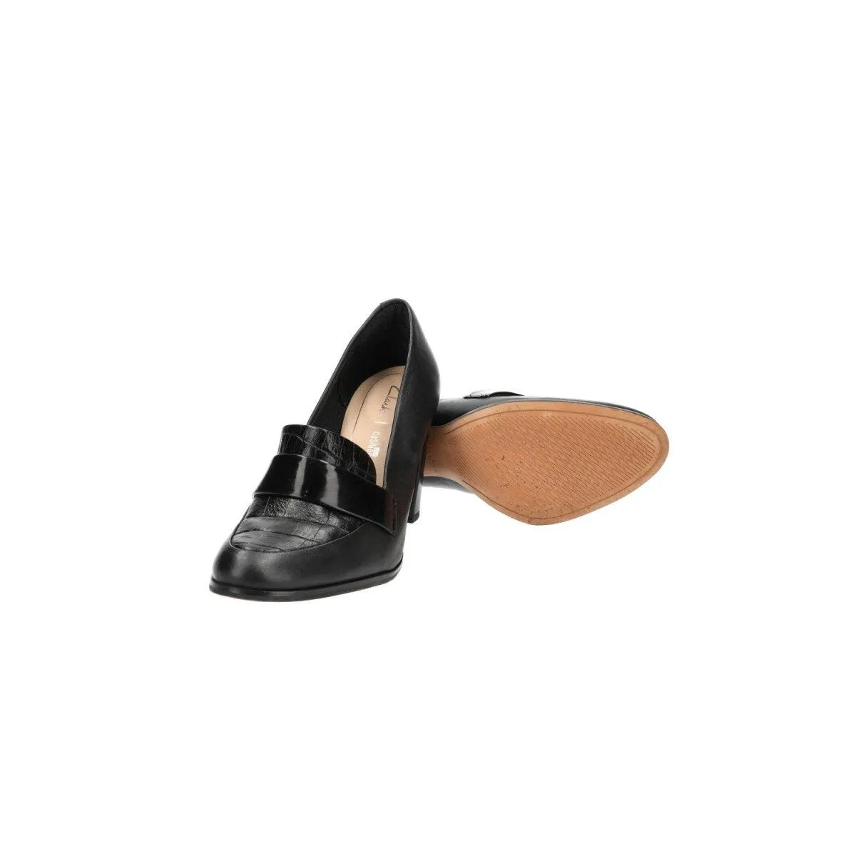 Clarks Kaylin Rosa High-Heel Shoes Leather Black Colour For Women