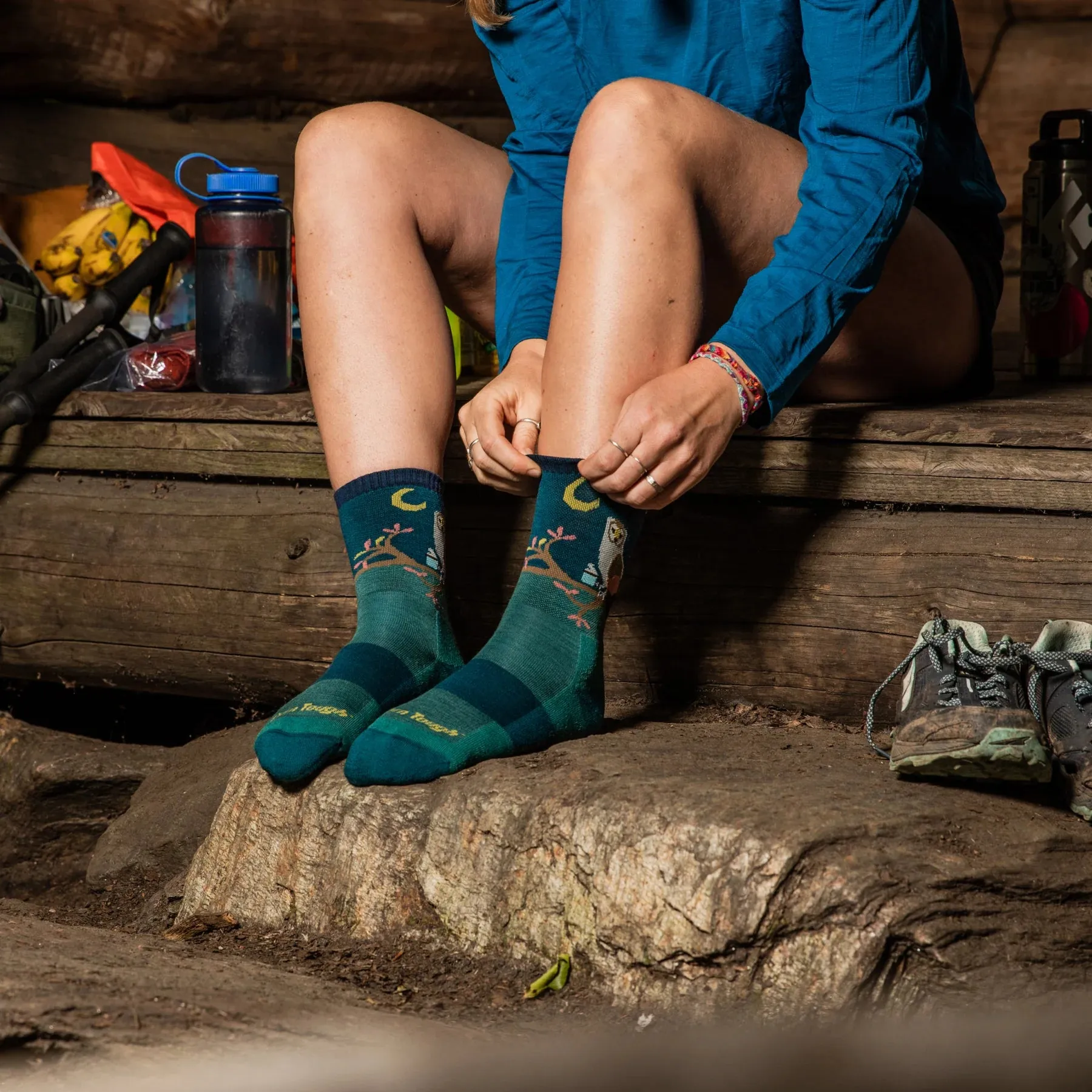 Critter Club Micro Crew Lightweight Hiking Sock w/ Cushion (Women's) - D5001W
