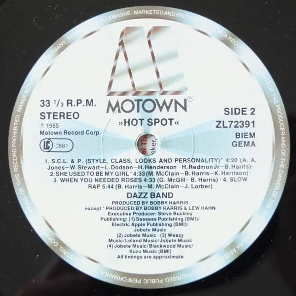 Dazz Band - Hot Spot (LP, Album) (NM or M-)