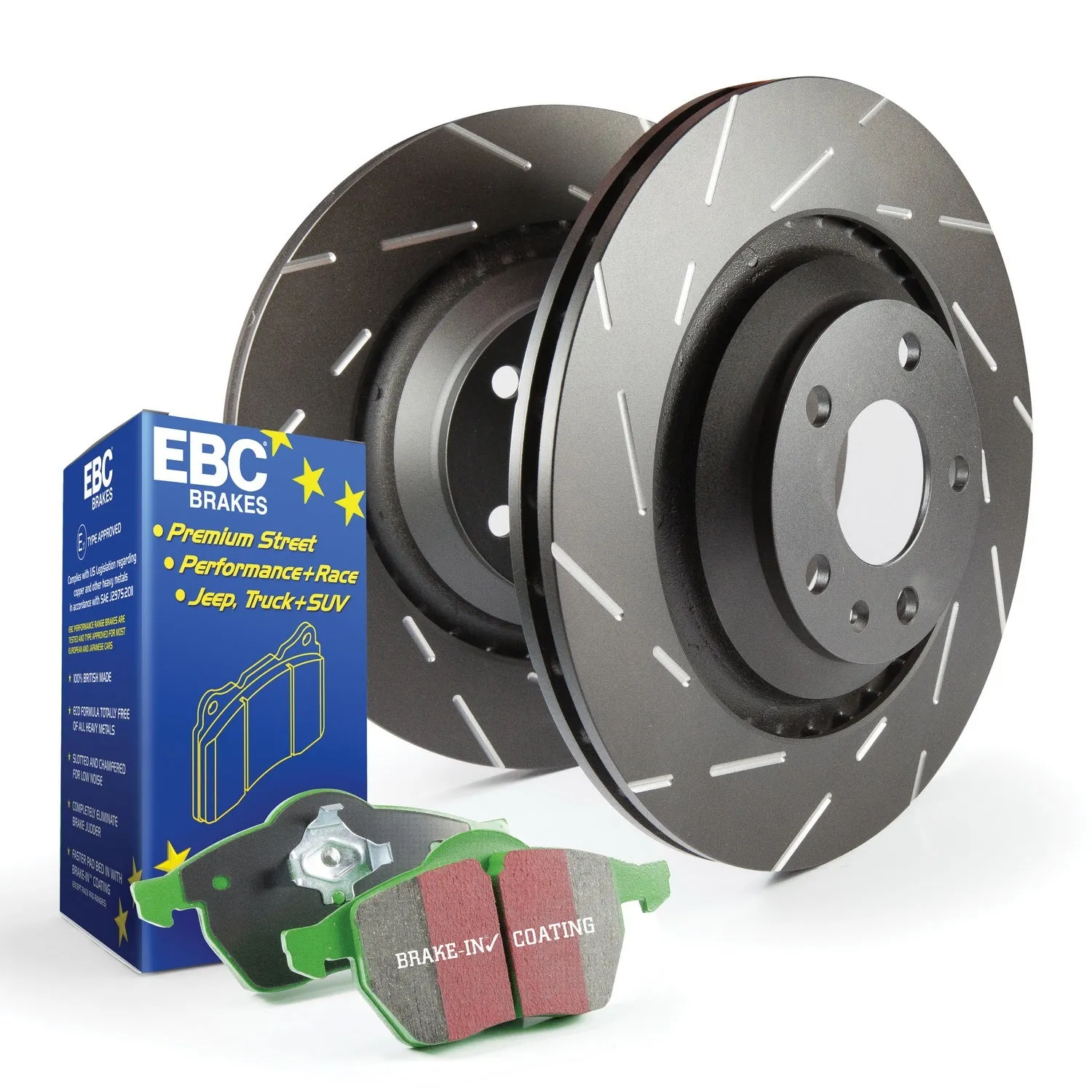 EBC Brakes S2KF1303 S2 Kits Greenstuff 2000 and USR Rotors