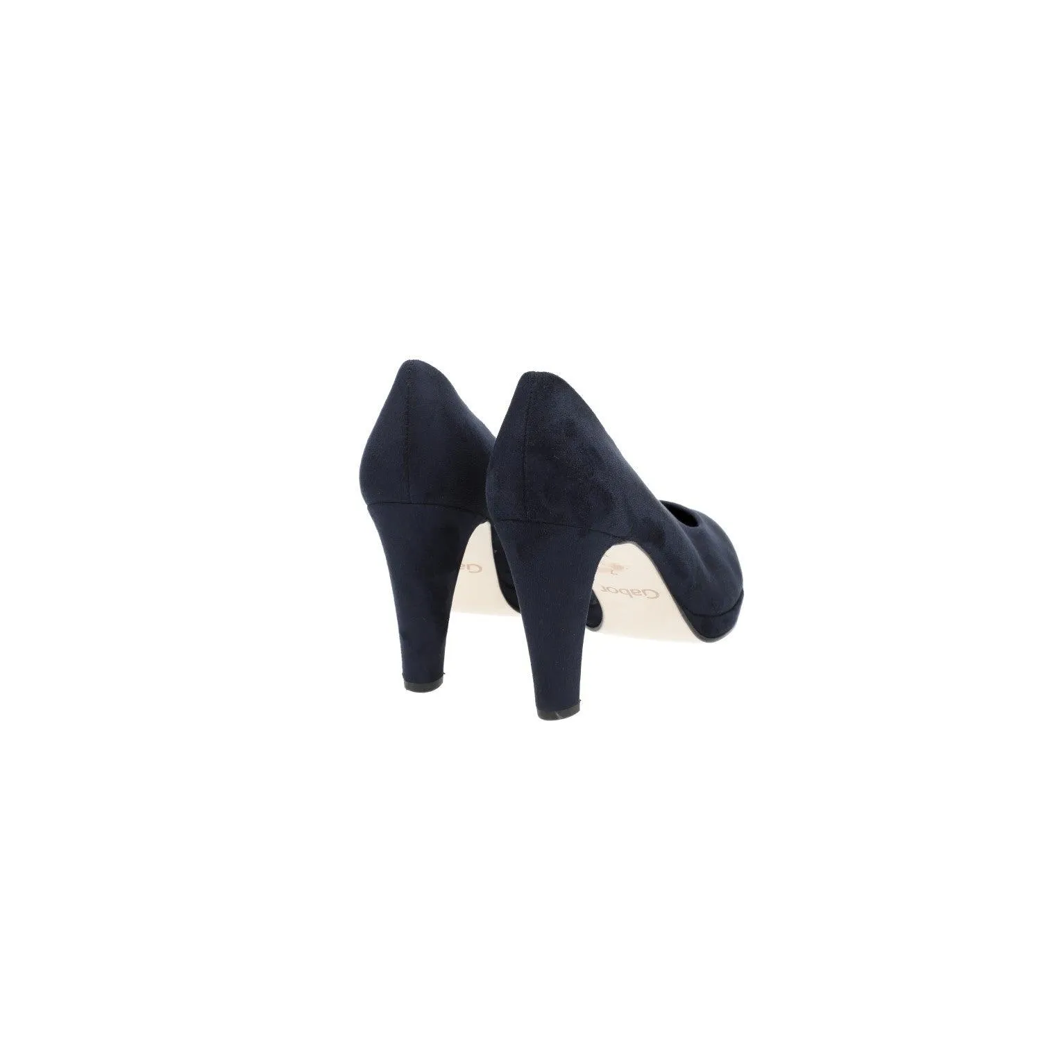 Gabor Splendid Court Pump High-Heel Shoes Fabric Blue Colour For Women