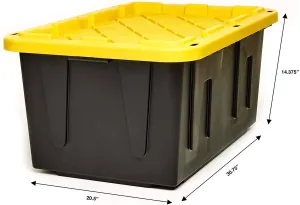 Green Pak Commercial Tote 27 gal   Whether you are going camping, fishing, hauling sports equipment or just storing your personal items in the garage, this tote is the ultimate reliable tool to get the job done   -294000