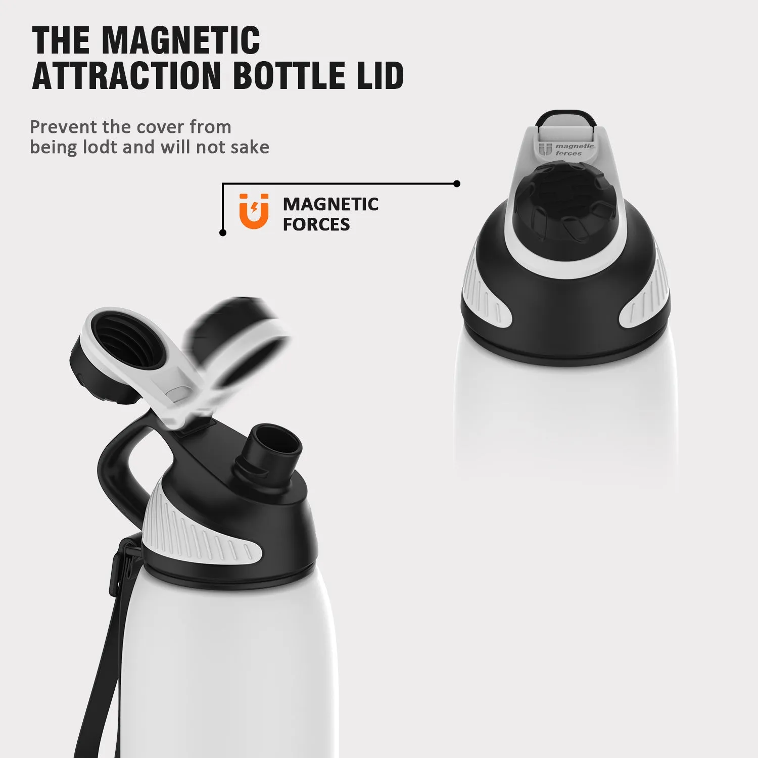 Healter 20oz Leakproof Free Drinking Water Bottle with Spout Lid for;  600ml Stainless Steel Sports Water Bottle for Fitness;  Gym and Outdoor Sports