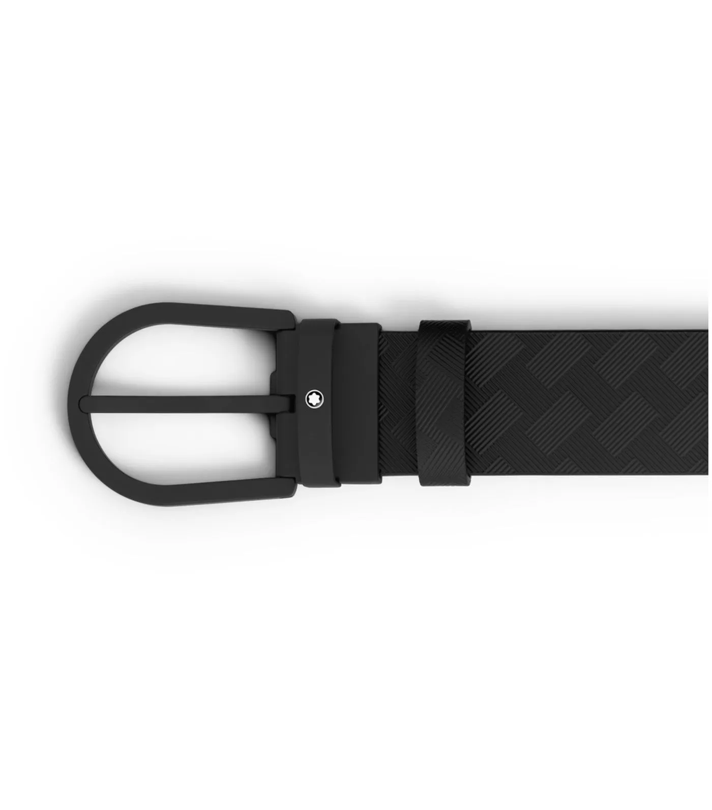Horseshoe Buckle 35mm Extreme 3.0 Printed Leather Belt Black
