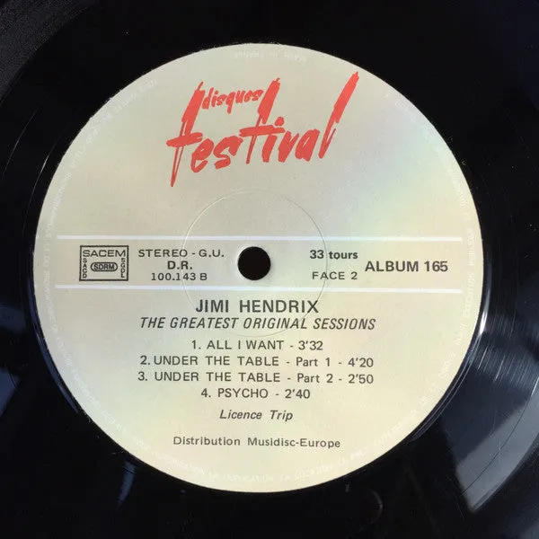 Jimi Hendrix - The Greatest Original Sessions (2xLP, Comp, Gat) (NM or M-)