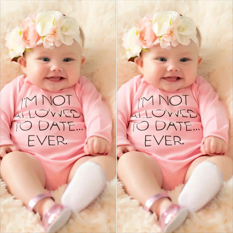 Letter Printed Bodysuit