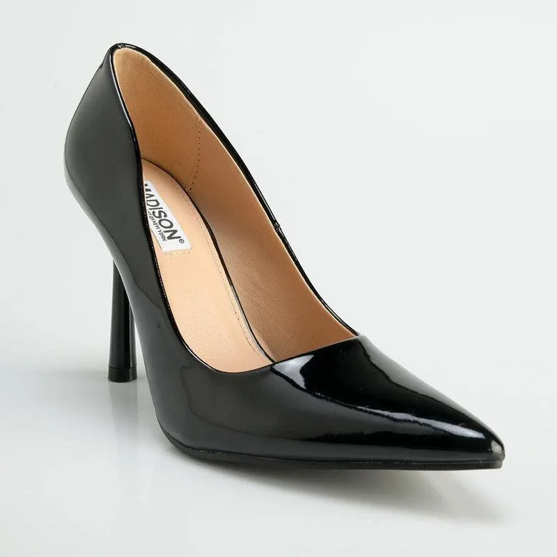 Madison Lila 5 Basic Court with Hourglass Heel - Black