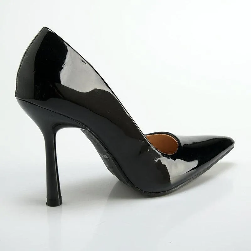 Madison Lila 5 Basic Court with Hourglass Heel - Black