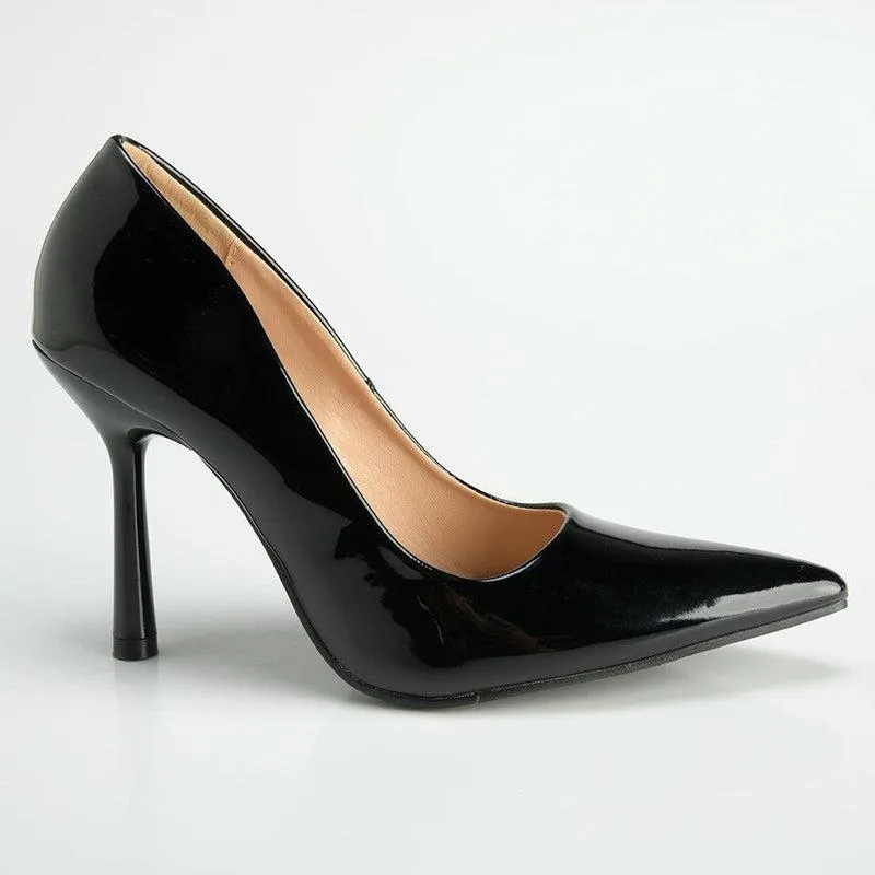 Madison Lila 5 Basic Court with Hourglass Heel - Black