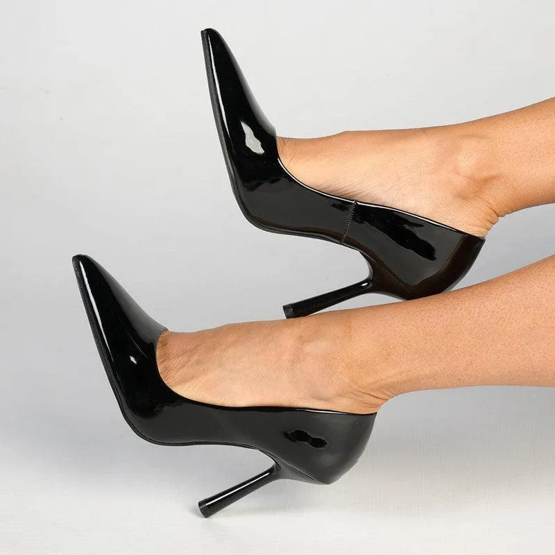 Madison Lila 5 Basic Court with Hourglass Heel - Black