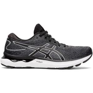 Men's Asics GEL-Nimbus 24, Black/White, 11 D Medium