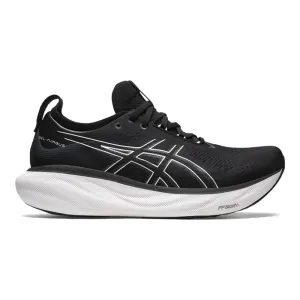 Men's Asics Gel-Nimbus 25, Black/Pure Silver, 9 D Medium