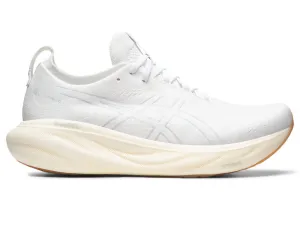 Men's Asics Gel-Nimbus 25, White/White, 7.5 D Medium