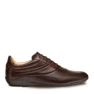 Mezlan Luka Men's Designer Shoes Brown Calf-skin Leather and Deer Skin Sneakers 9079 (MZ3010)