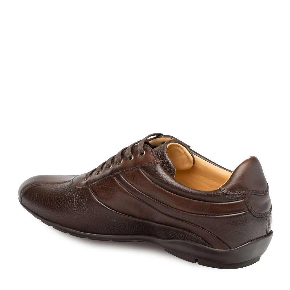 Mezlan Luka Men's Designer Shoes Brown Calf-skin Leather and Deer Skin Sneakers 9079 (MZ3010)