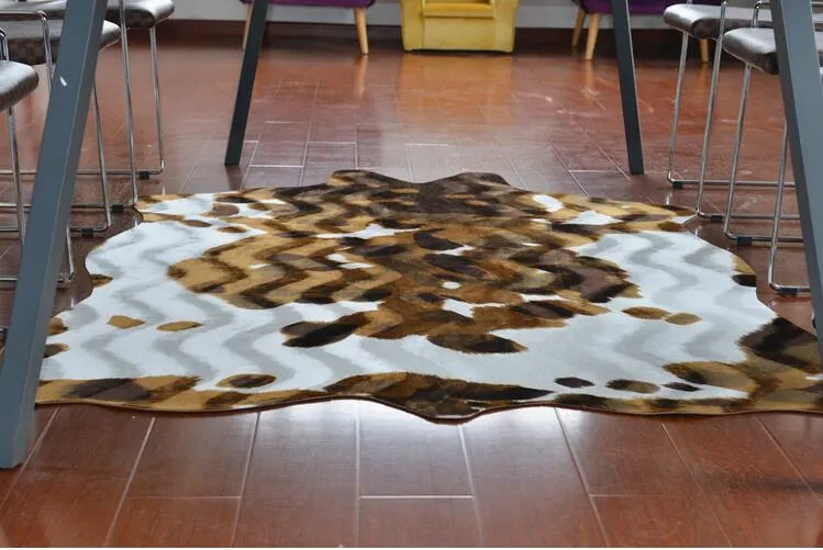 Natural Shape Large Size Zebra/Cow Leather Rugs
