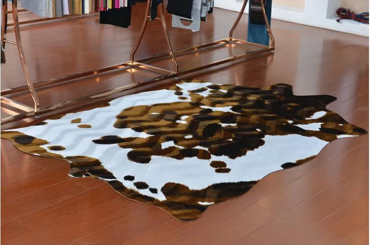 Natural Shape Large Size Zebra/Cow Leather Rugs