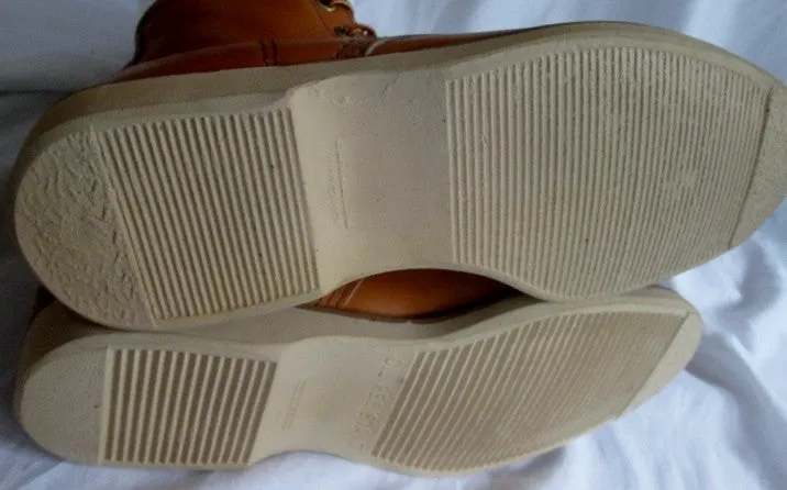 NEW NWT PORON 27711 Leather HIKING Work Boots BROWN NUBUCK Men 5.5 Womens 7.5
