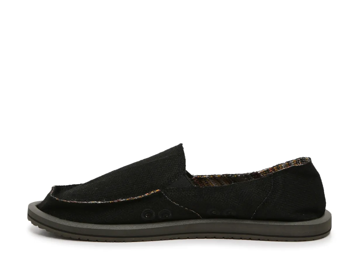 Sanuk Womens Donna ST Hemp Slip-On Sneaker