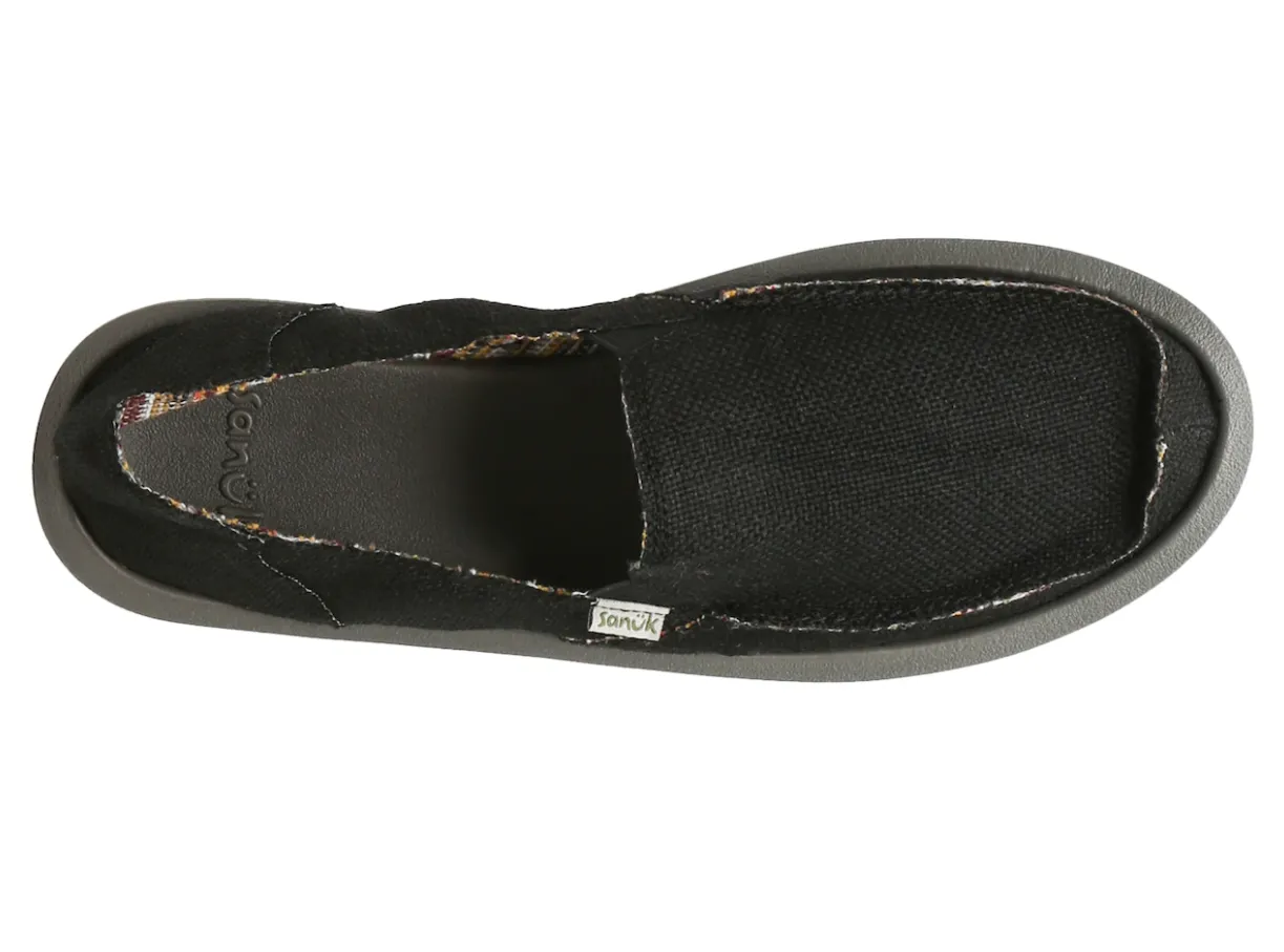 Sanuk Womens Donna ST Hemp Slip-On Sneaker