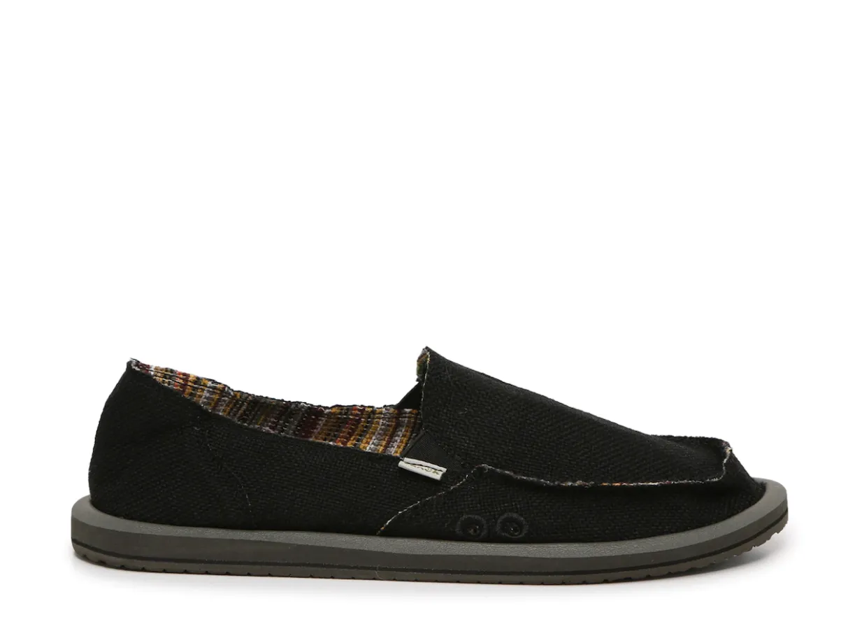 Sanuk Womens Donna ST Hemp Slip-On Sneaker