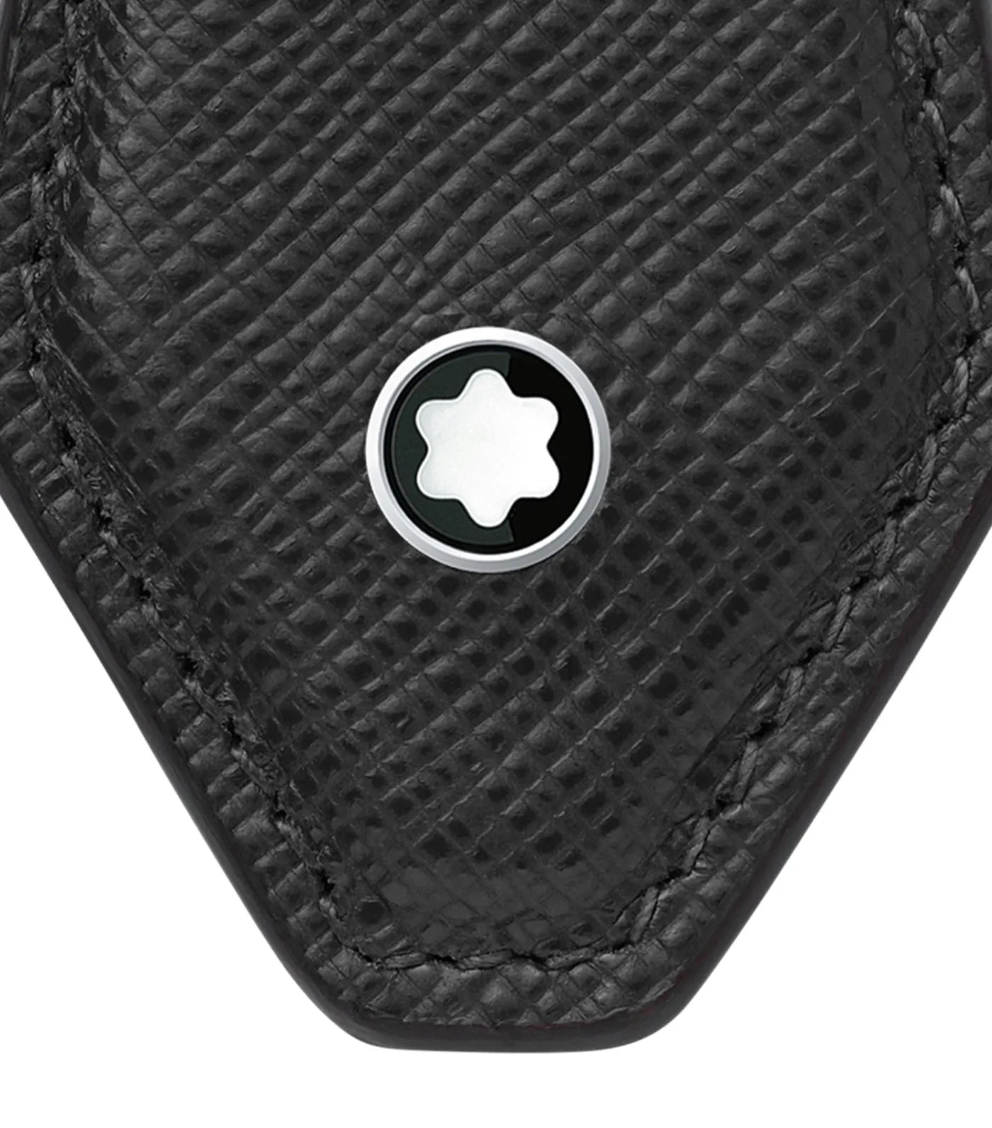 Sartorial Diamond-Shaped Key Fob Black