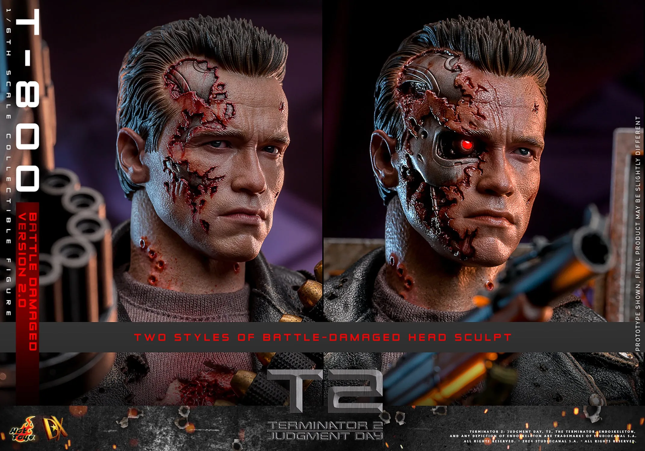 Terminator 2 T-800 (Battle Damaged Version) 1/6 Scale Figure