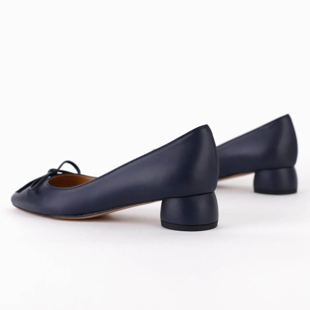 *UK size 1 - HENRIETTA - navy, 3cm heels