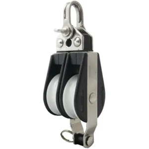 Viadana Double Block w/Becket 5/16" Line