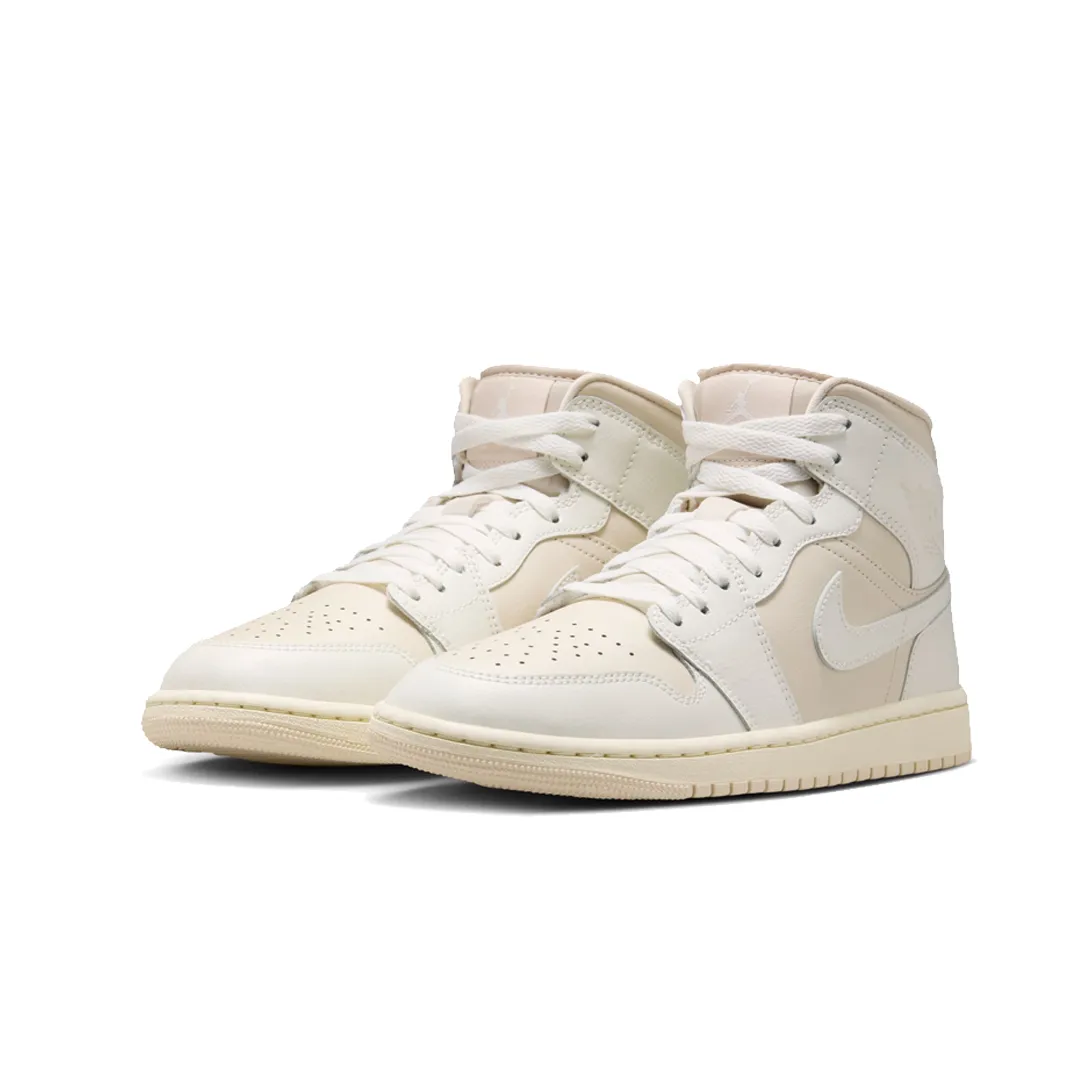 WOMEN'S AIR JORDAN 1 MID LEGEND LIGHT BROWN